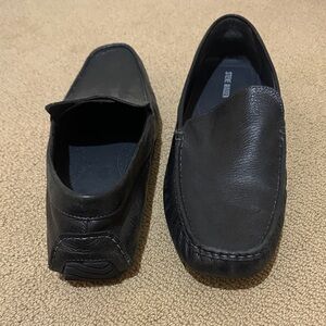 Steve Madden Black Leather Loafers